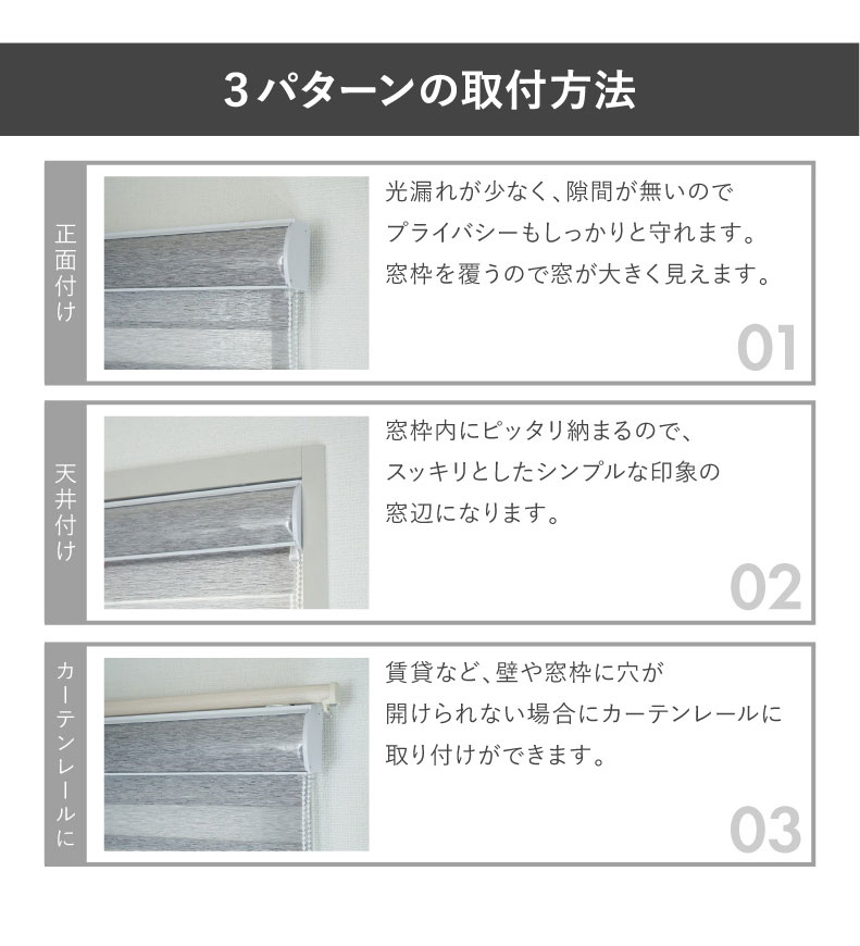 調光 遮光 ロールスクリーン バリーシャの機能