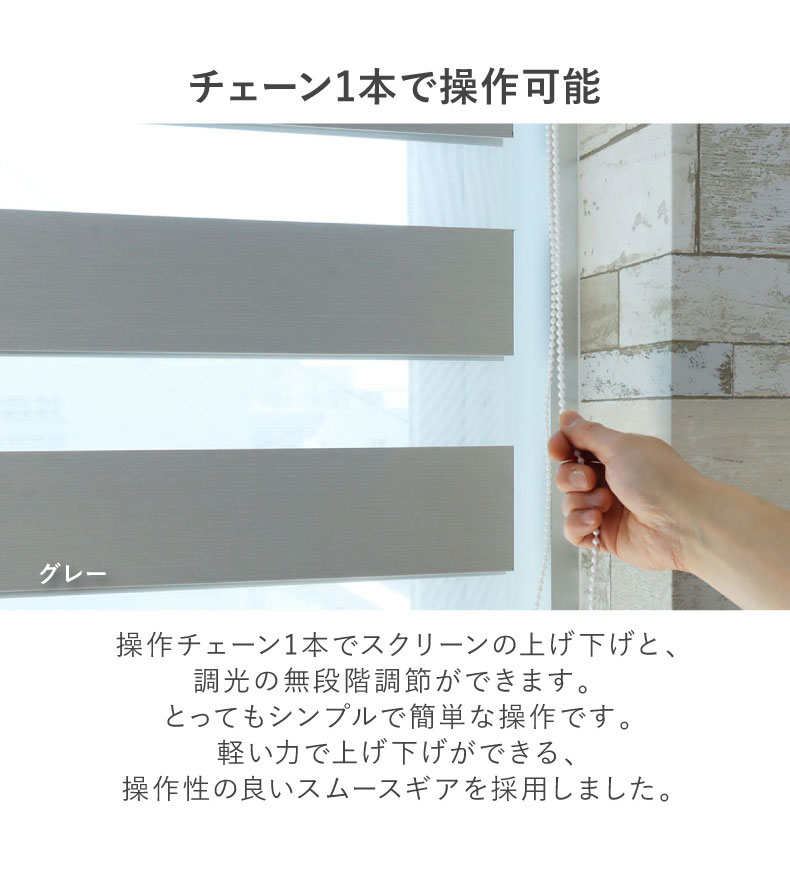 調光 遮光 ロールスクリーン バリーシャの機能