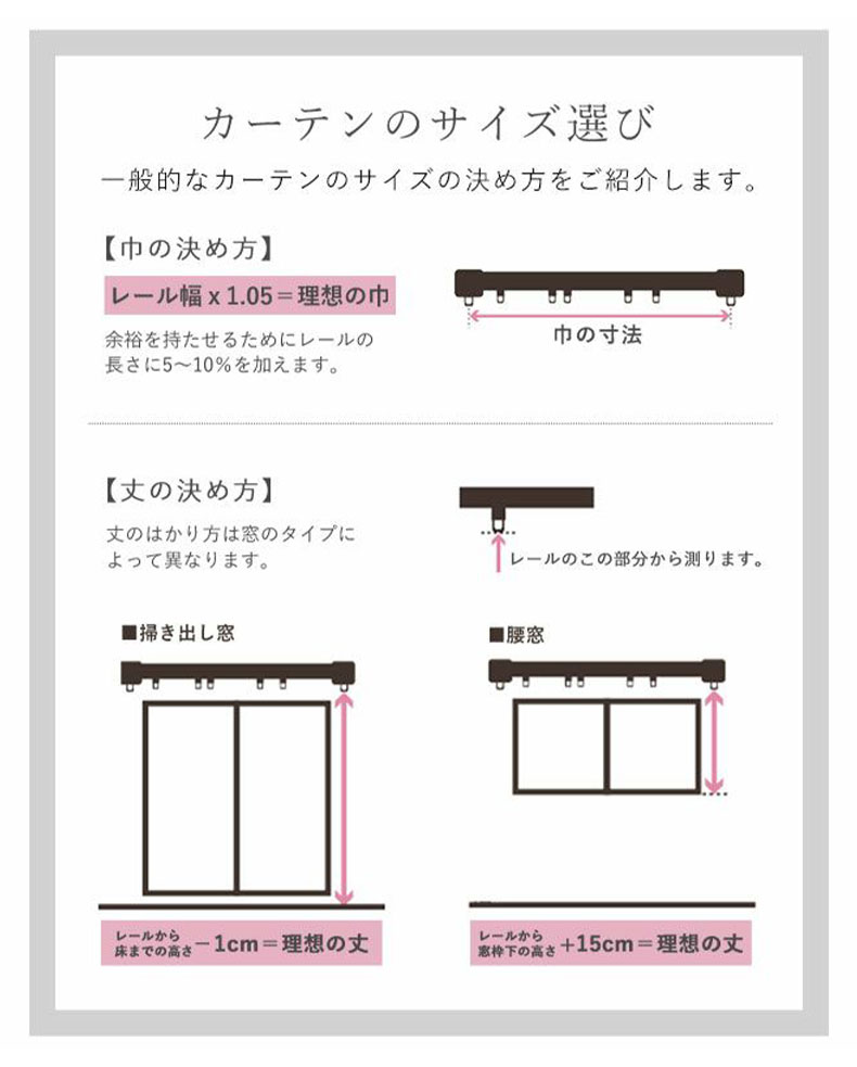 既製カーテン ピアジェの機能