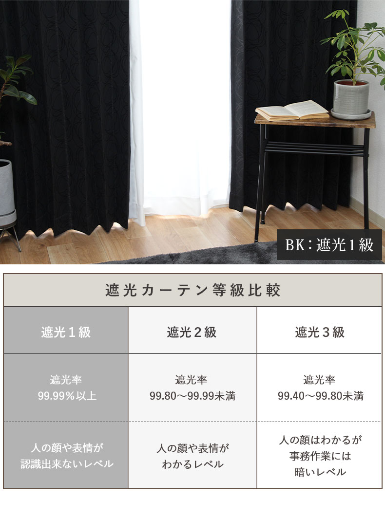 2枚入り 既製ドレープカーテン フロストの機能