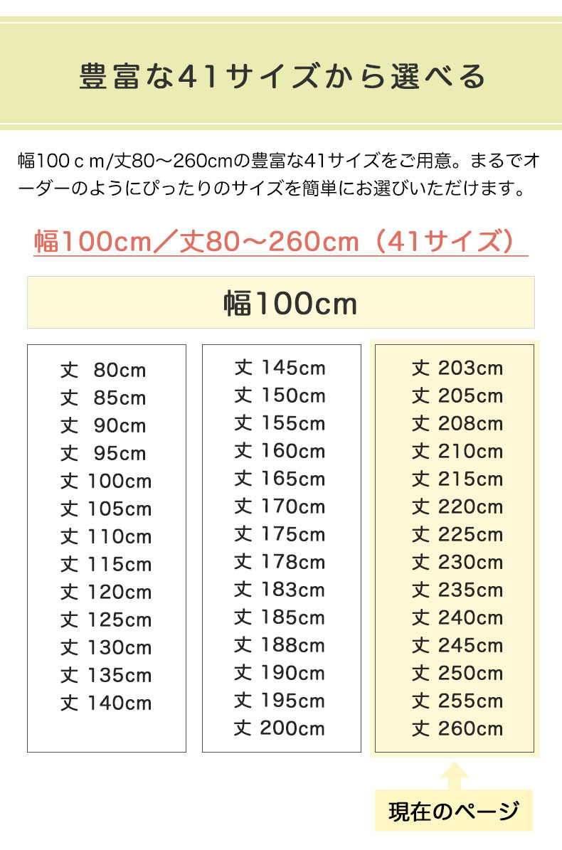 多サイズ既製カーテン ノリモノズカンのサイズ1