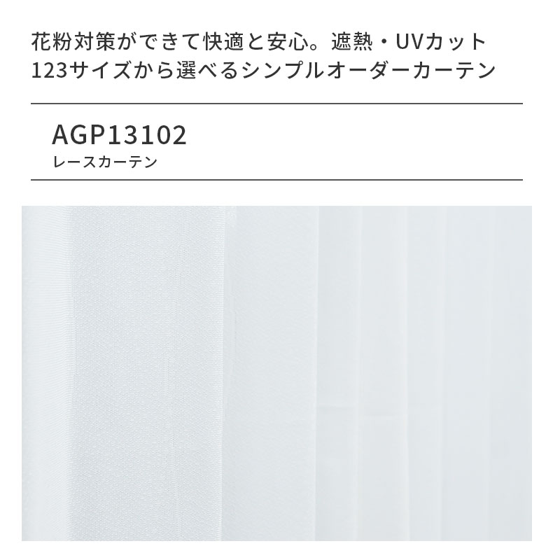 レースカーテン(薄地) AGP13102