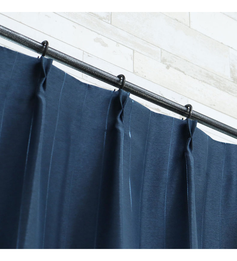 ドレープカーテン（厚地） メタリックラインNV