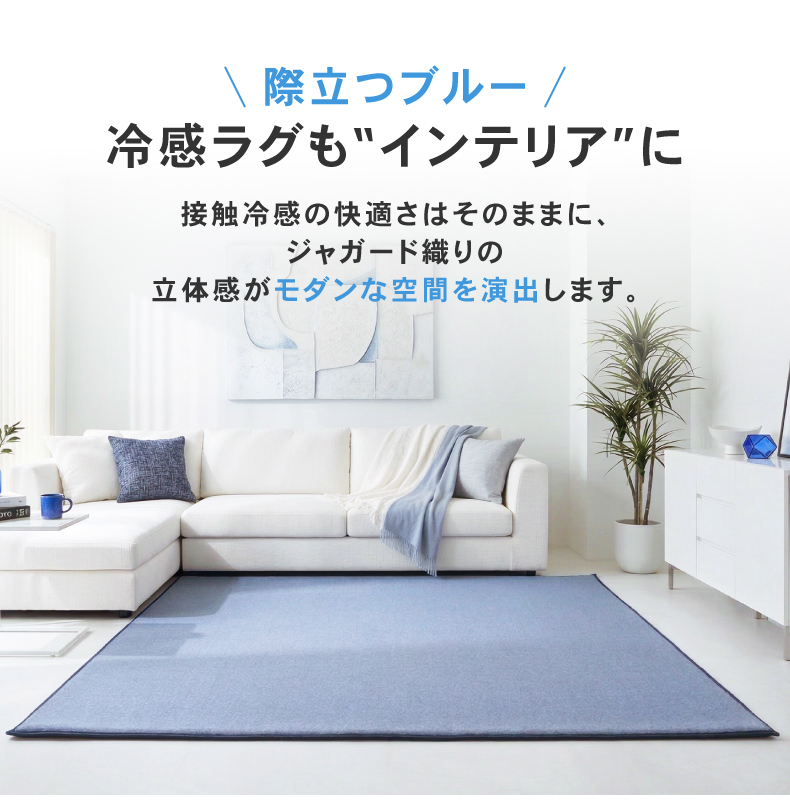 極厚冷感ラグ マナクールモダンの機能