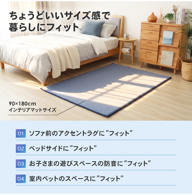 極厚冷感ラグ マナクールモダンの機能