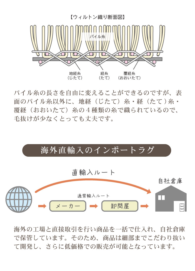 ウィルトンラグ カリュケの機能