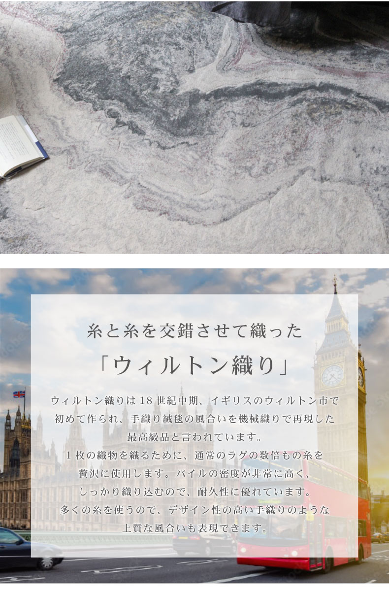 ウィルトンラグ マーブル2の機能