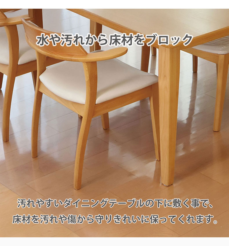 自由に切れるPVCマット クリアの機能