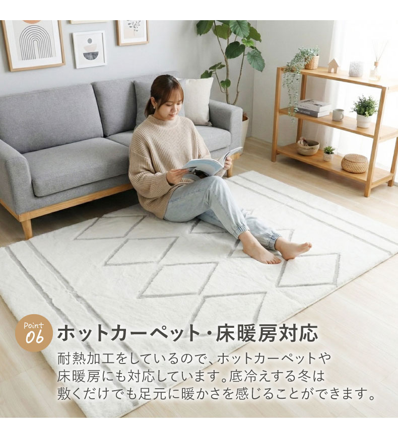 ラグ カービングファーの機能