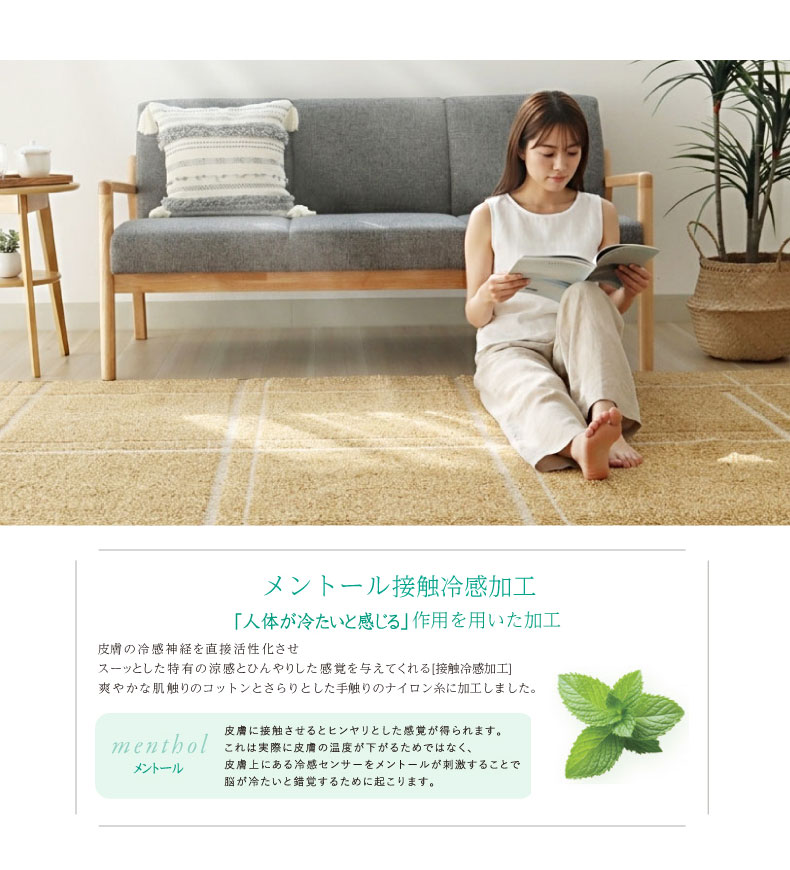 接触冷感ラグ アイスの機能