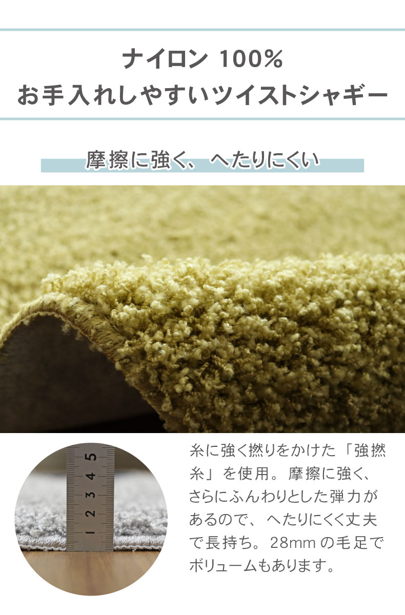 ナイロンラグ ジャスパー(江戸間サイズ)の機能