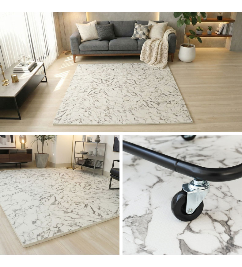 約4.5畳 81枚セット 30ｘ30 ジョイントマット　極厚大理石の機能