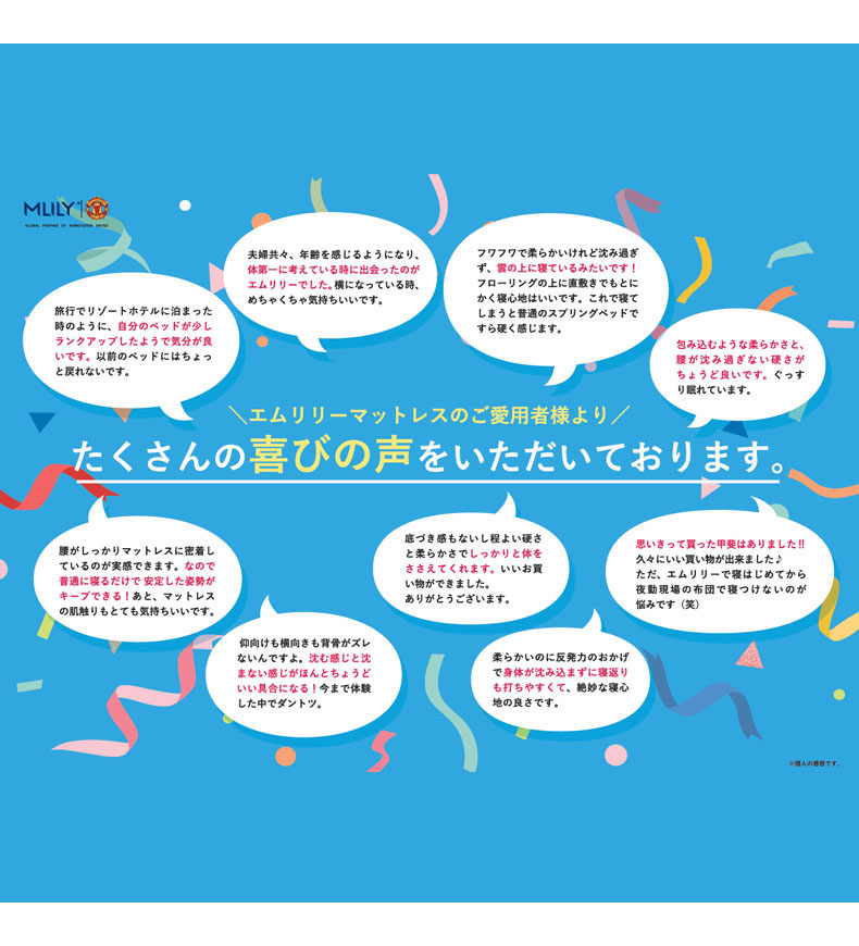 3cmマットレストッパー エムリリーエコヘルスの機能