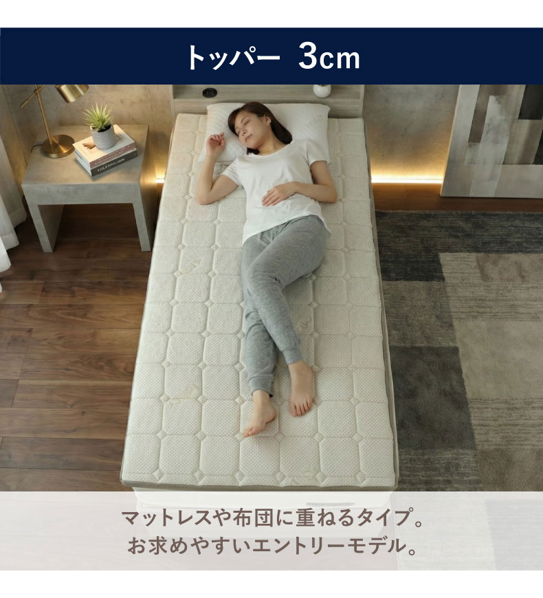 9cm3つ折りマットレス エムリリーエコヘルスの機能