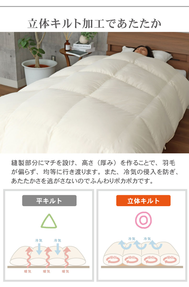 送料無料】 ダブルロング 羽毛掛け布団 マナダウン 国産 抗菌 消