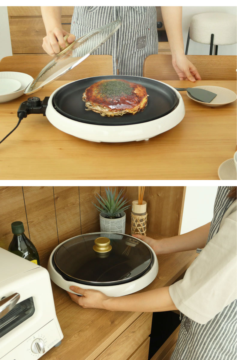 ラウンドホットプレート ヘスティの機能