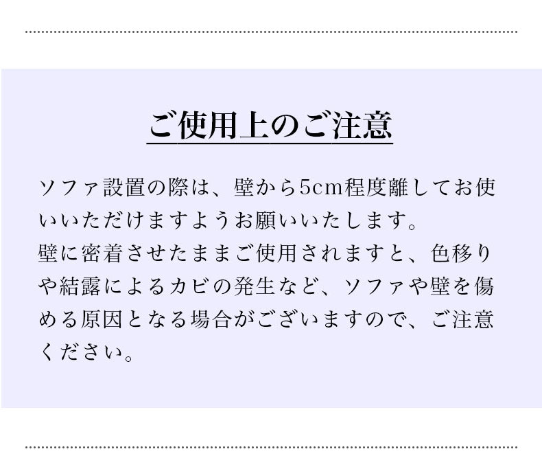 2人掛けソファ レオンの機能