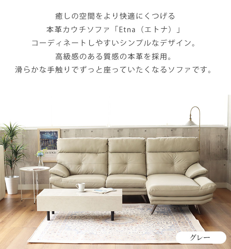 カウチソファ エトナ(革)の機能
