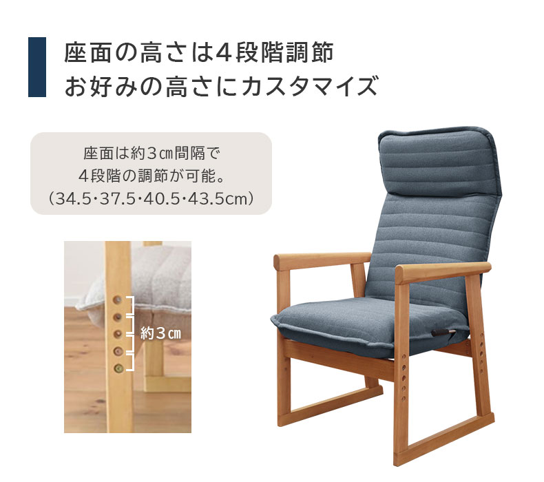 Lサイズ セレクトチェアの機能
