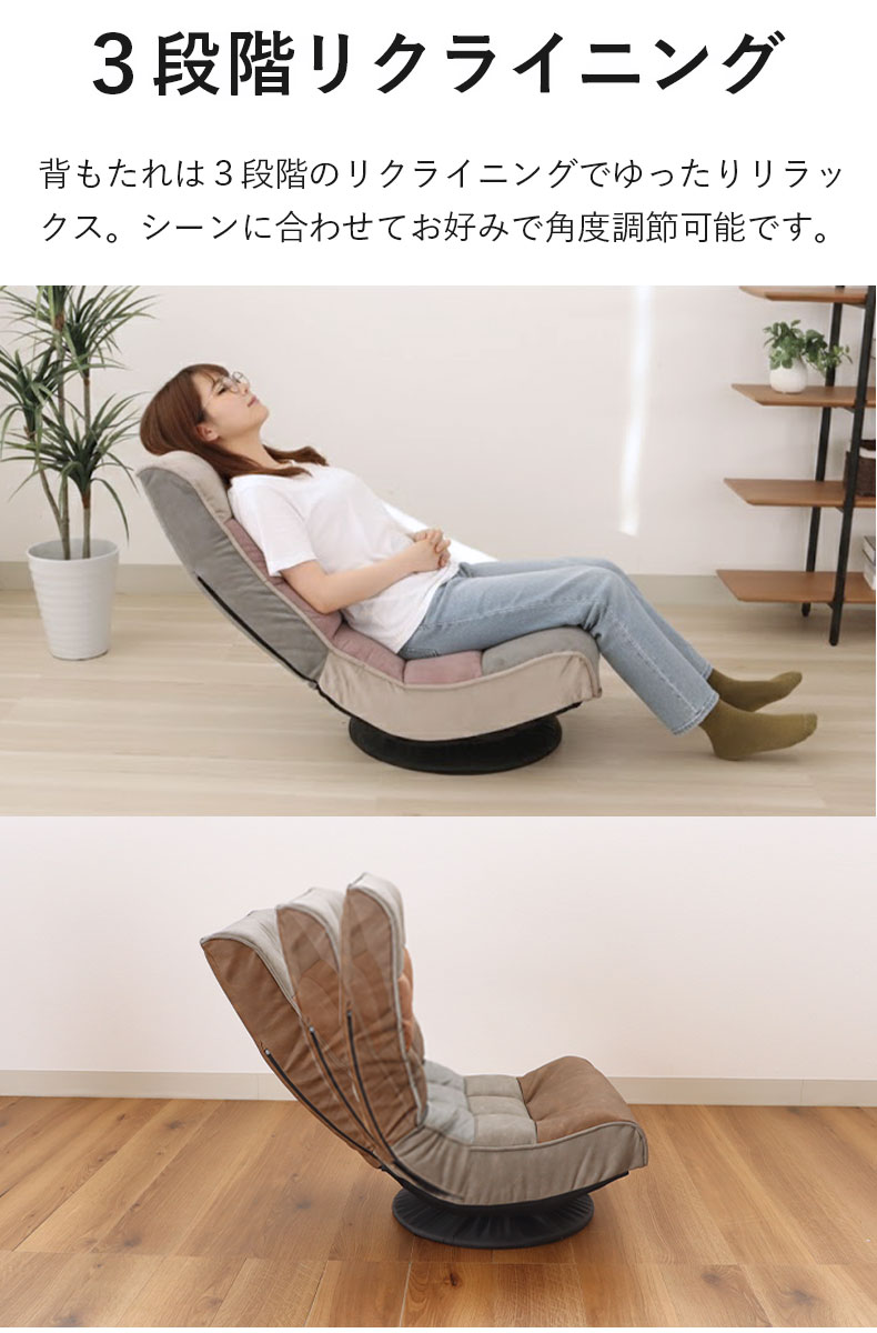 リラックス回転座椅子 アルクス ヴィンテージの機能