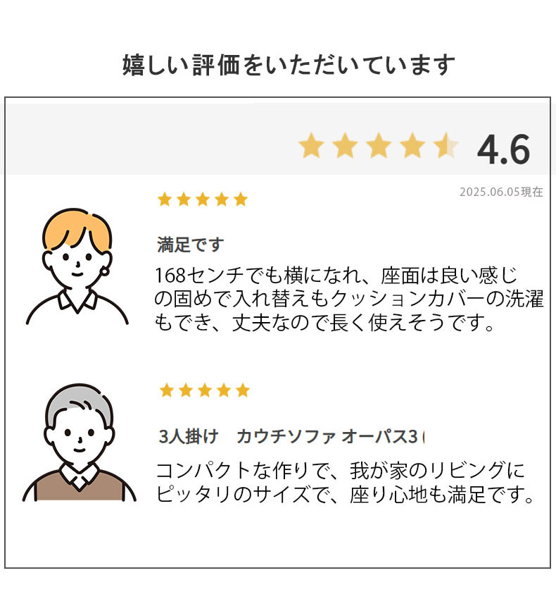 カウチソファ オーパス3の機能