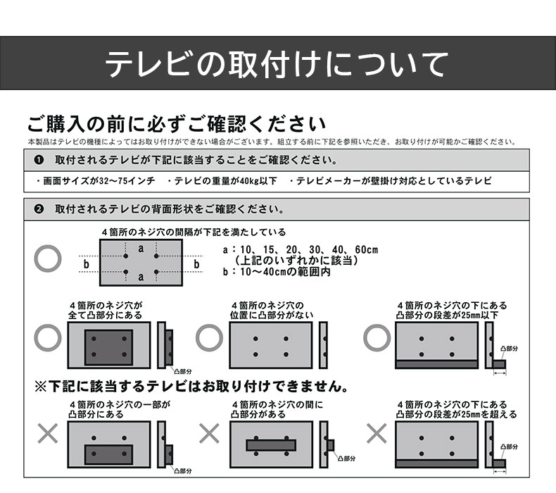 テレビスタンド エーデル(棚板付き)の機能