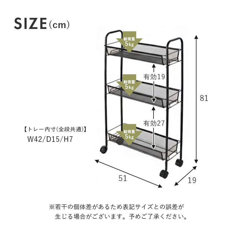 スリムメッシュワゴン ネッツのサイズ1
