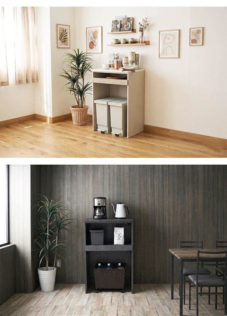 幅60cmキッチンカウンター リリアの機能