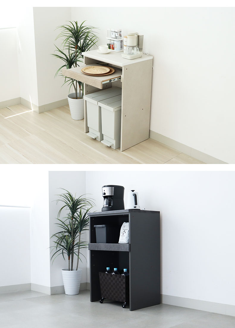 幅60cmキッチンカウンター リリアの機能