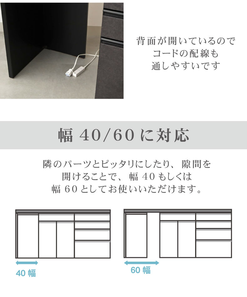 幅40~60cm 下台 脚パネル(右) ネオの機能