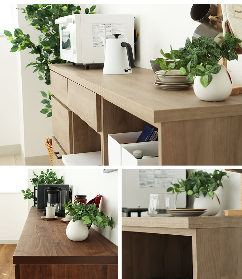 120cmキッチンカウンター天板 ピックの機能