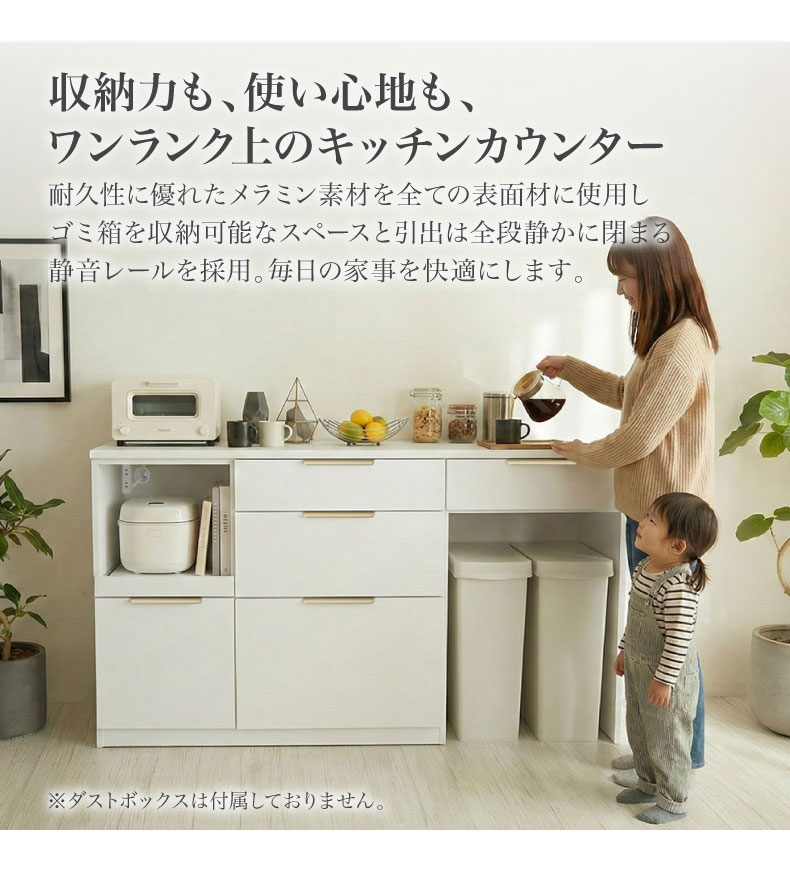 メラミンキッチンカウンター アラスコダストタイプの機能
