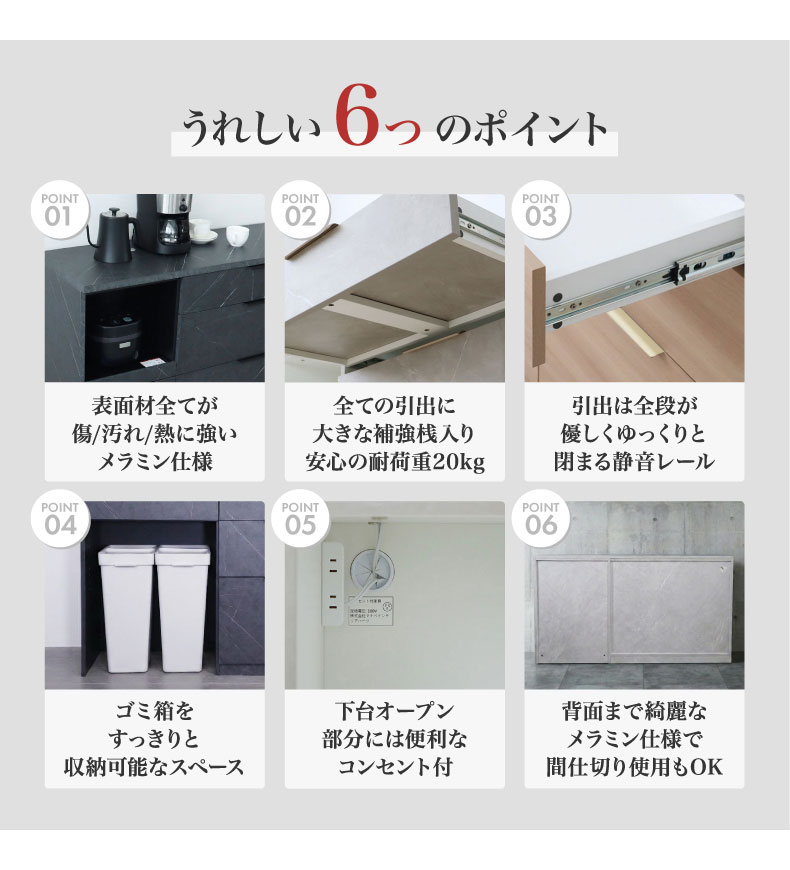 メラミンキッチンカウンター アラスコダストタイプのカラー