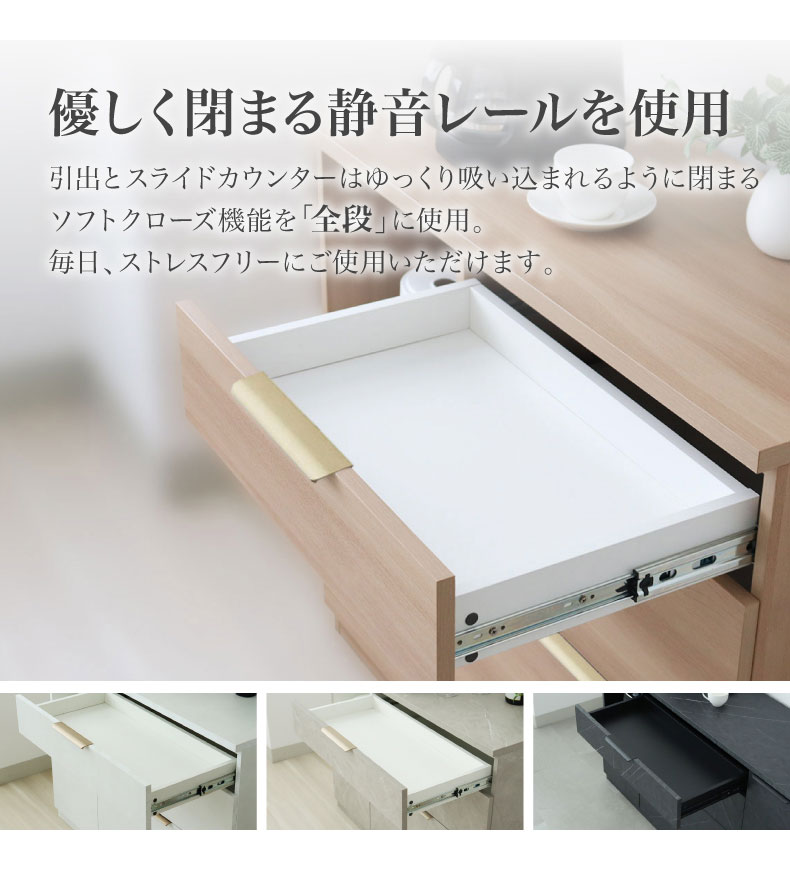 メラミンキッチンカウンター アラスコダストタイプの機能