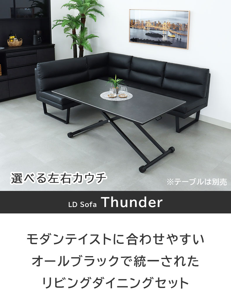 LD 2P&カウチソファ サンダー