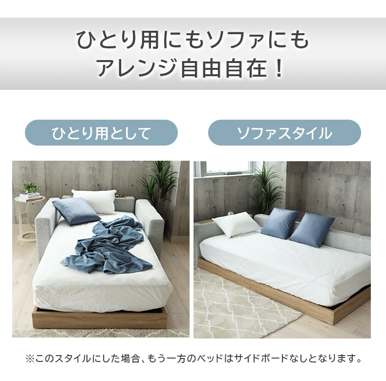 Sx2 布床板&サイド有&ローヘッド(コンセント有) アドリアの機能