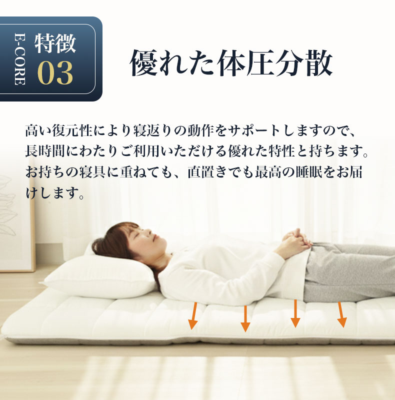 アクアスリープマットレス　MB-001の機能