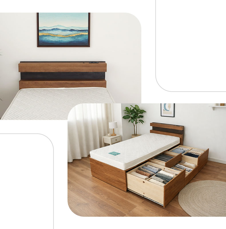 チェストベッドフレーム アラルの機能