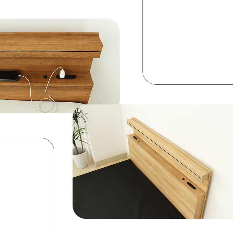 ベッドフレーム すのこ床板&レッグ フローレスの機能