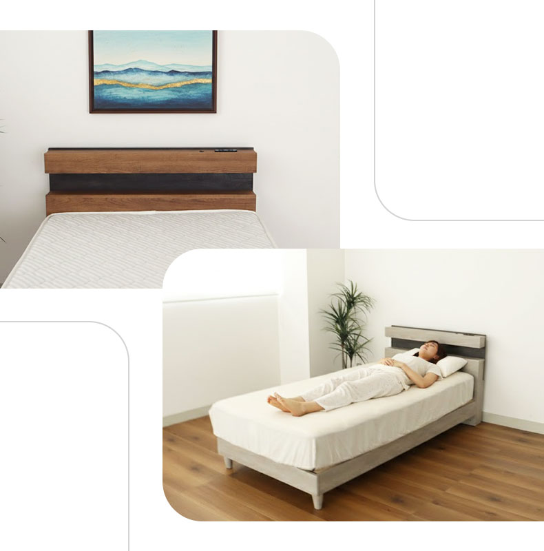 ベッドフレーム 布床板&レッグ アラルの機能