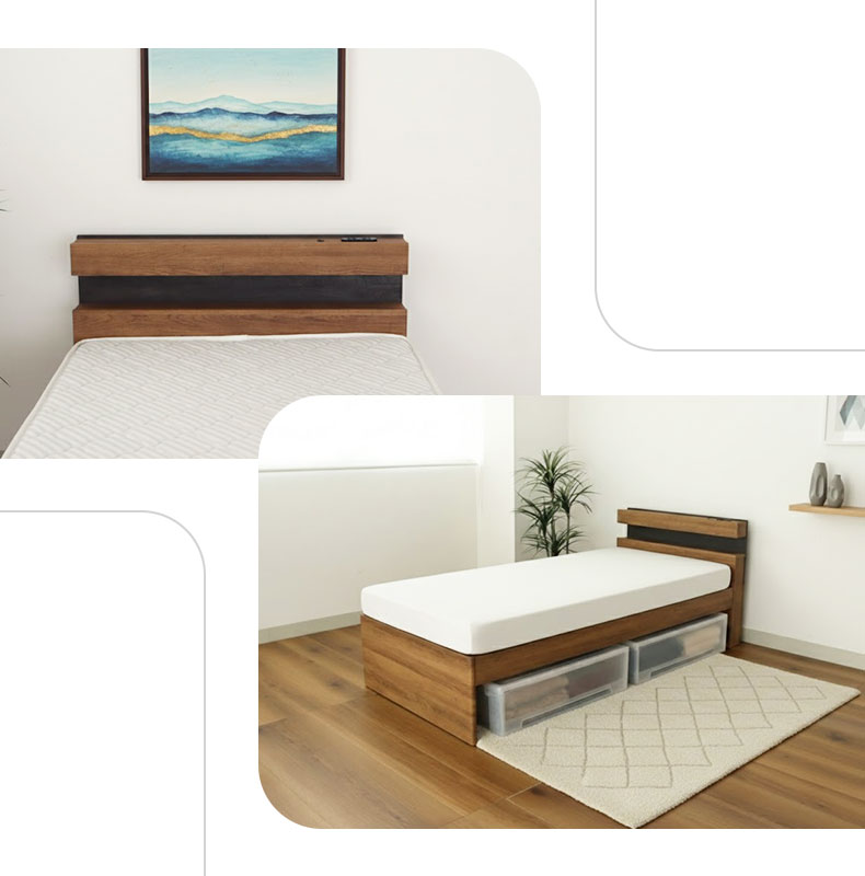 ハイタイプベッドフレーム アラルの機能