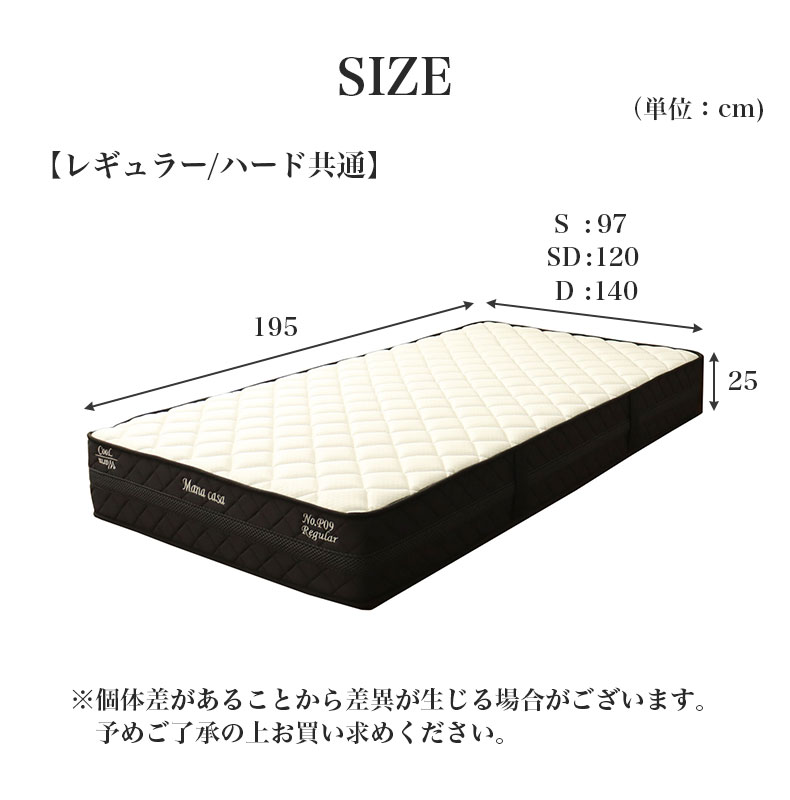 圧縮ロールマットレス グリム P09Rのサイズ1