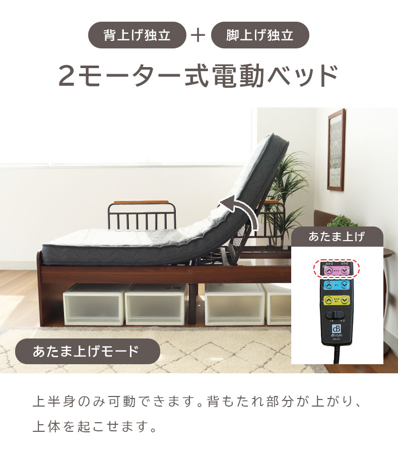 電動ベッド MFB-1202EHS(コイルマットMPR-14R-S)の機能