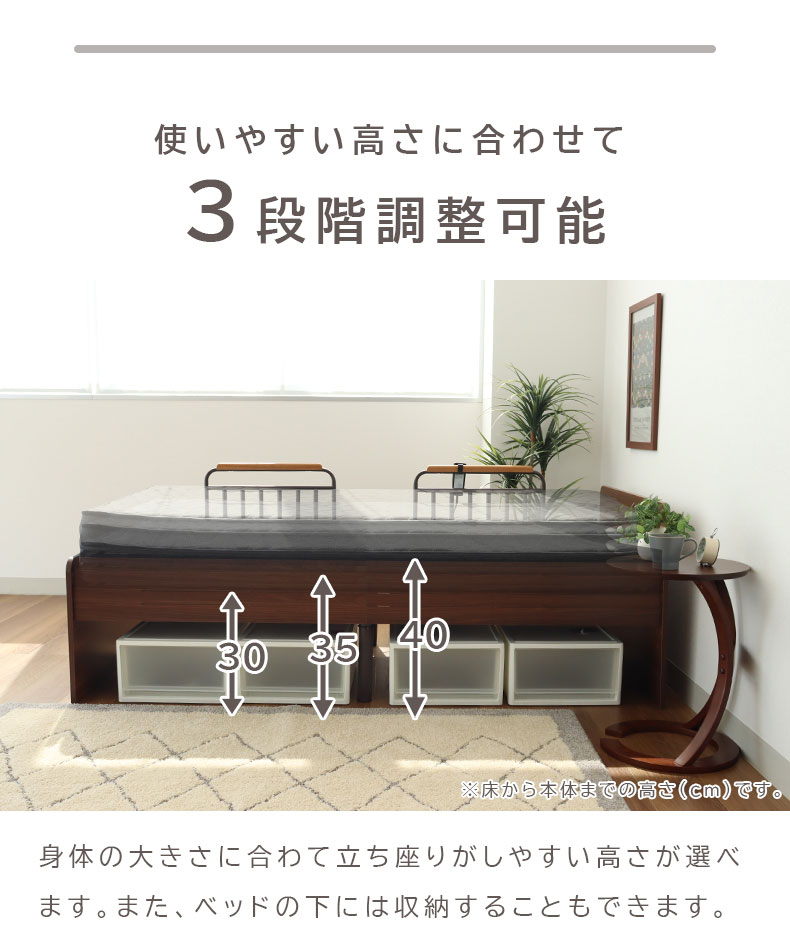 電動ベッド MFB-1202EHS(コイルマットMPR-14R-S)の機能