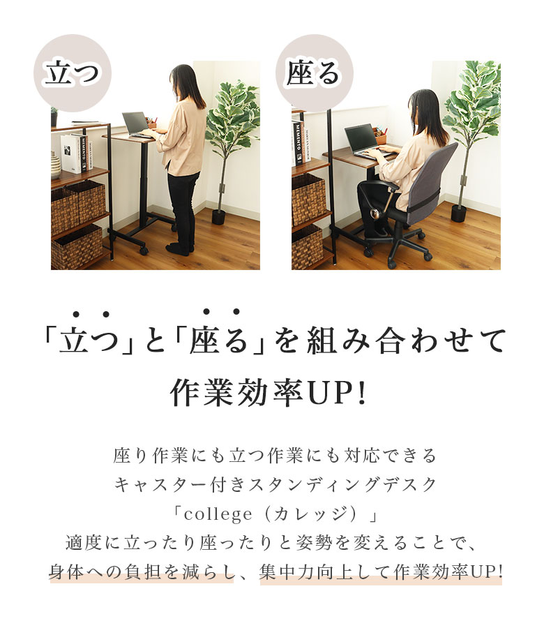 昇降デスク カレッジの機能