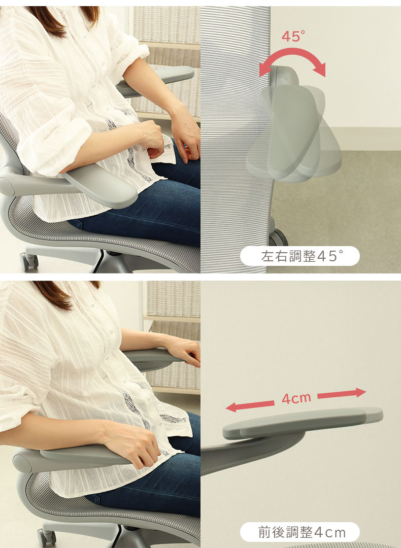 ワークチェア ウィングの機能