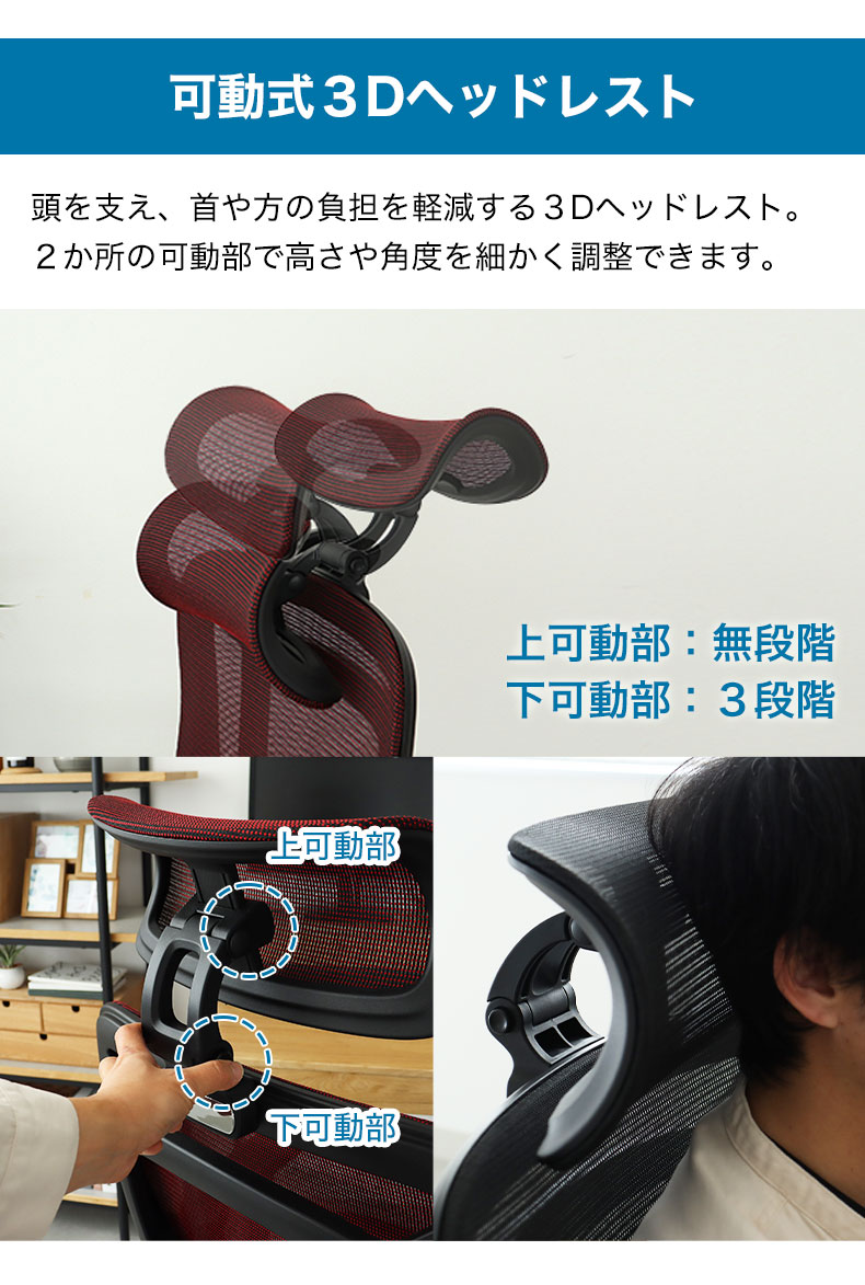ワークチェア アクティブの機能