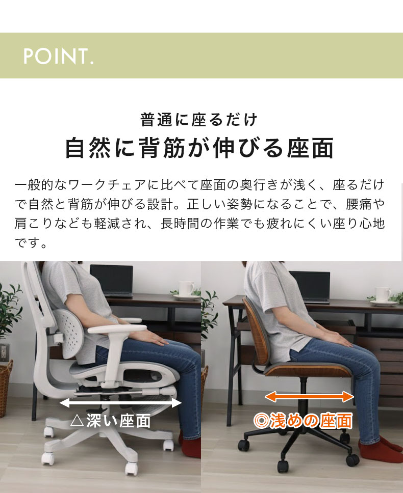 デスクチェア アークの機能