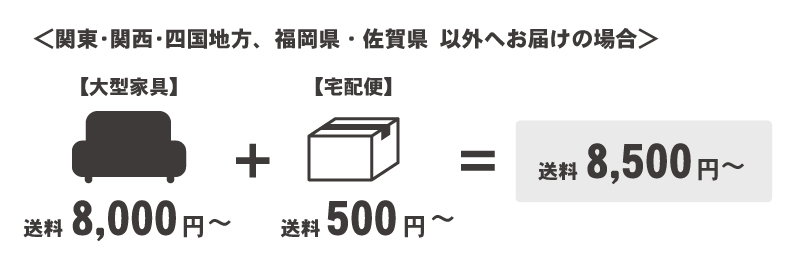 大型設置と宅配便の場合