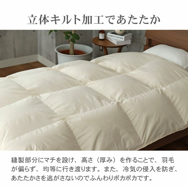掛け布団・羽毛布団 | 【送料無料】 ダブルロング 羽毛掛け布団 マナダウン 国産 抗菌 消臭 WDD85